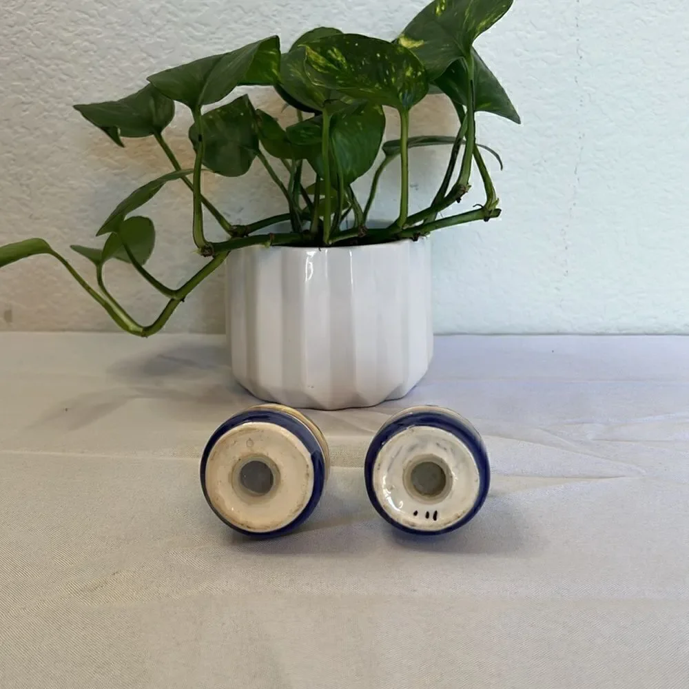 Vintage Hand-Painted Ceramic Salt and Pepper Shakers